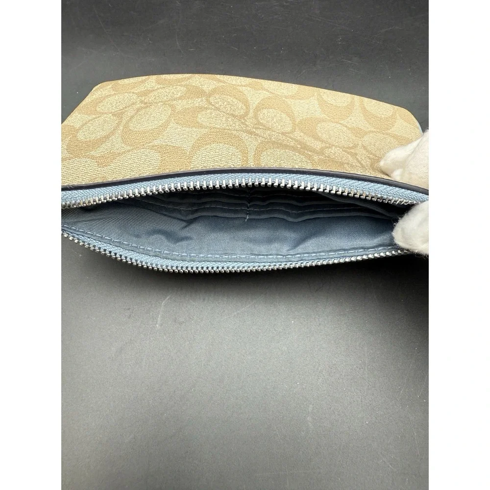Coach Wristlet F58695 With‎ Light Blue Accents